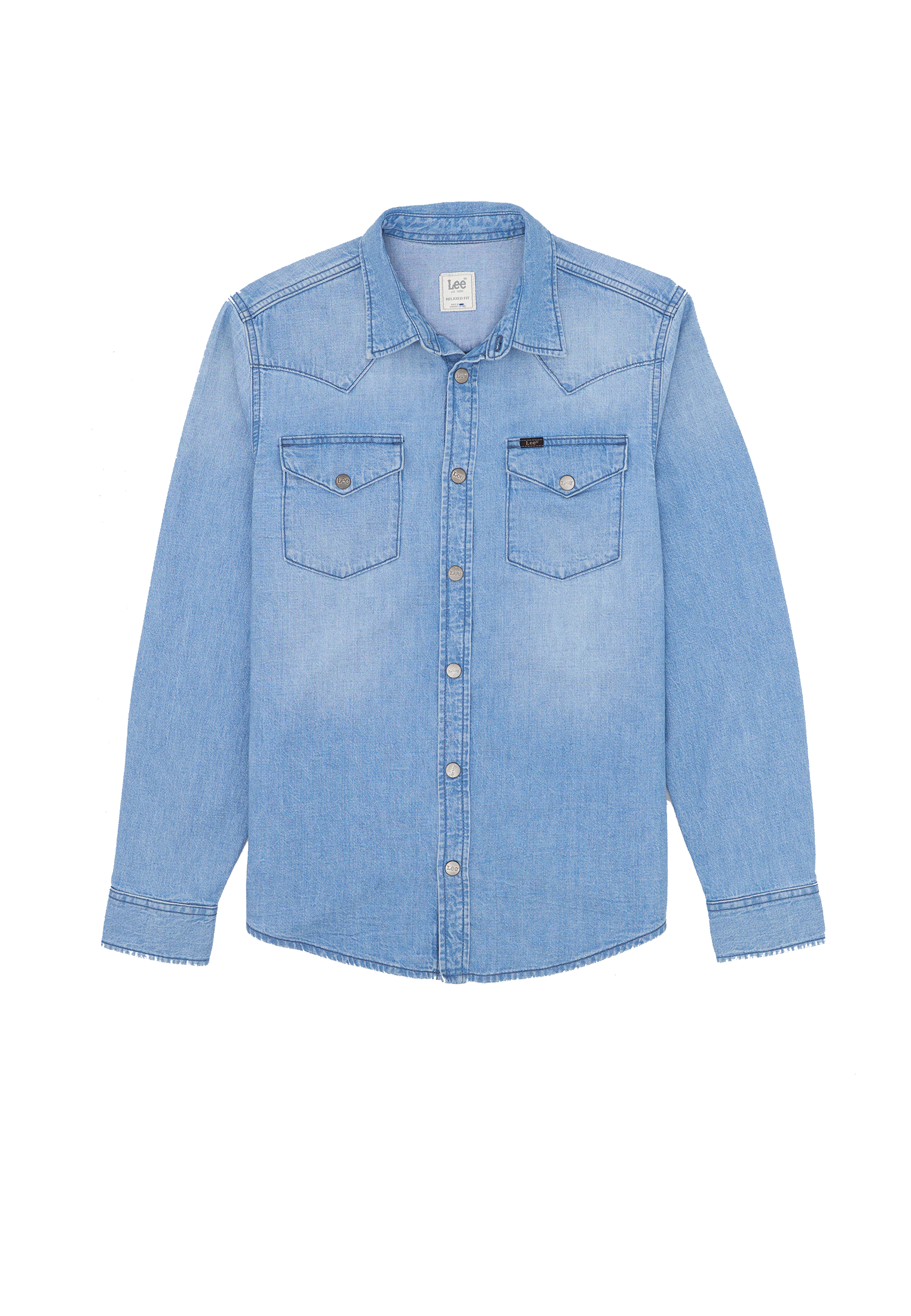 Regular Western denimskjorte - Starlight Wash